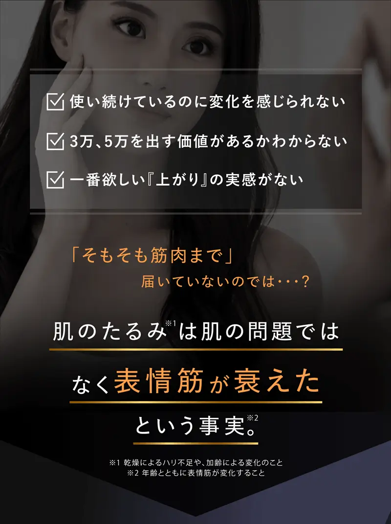 顔のたるみの悩み